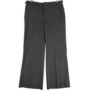 Gap The Trouser Womens Size 4 Regular Gray Herringbone Dress Pants Wool Blend